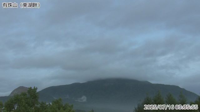 有珠山 東湖畔のライブカメラ