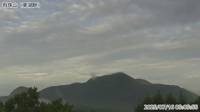 有珠山 東湖畔のライブカメラ