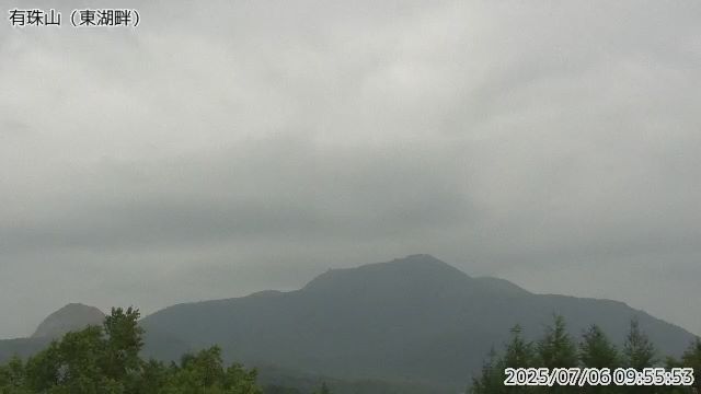 有珠山 東湖畔のライブカメラ