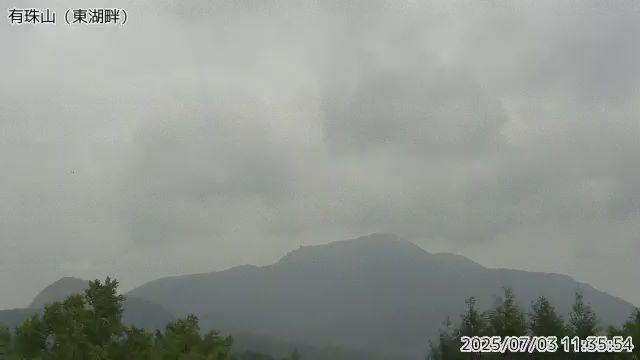 有珠山 東湖畔のライブカメラ