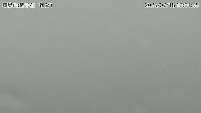霧島山 猪子石（御鉢）のライブカメラ