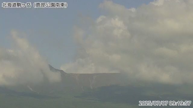 北海道駒ヶ岳 鹿部公園南東のライブカメラ