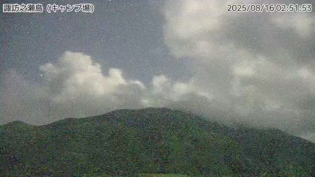諏訪之瀬島 キャンプ場のライブカメラ
