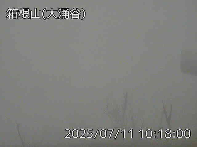 箱根山 大涌谷のライブカメラ