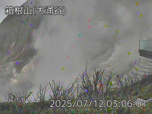 箱根山 大涌谷のライブカメラ
