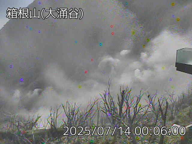 箱根山 大涌谷のライブカメラ