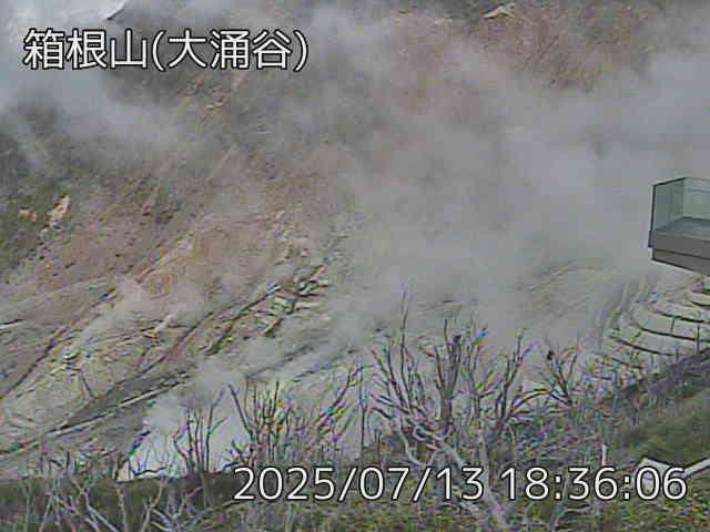箱根山 大涌谷のライブカメラ