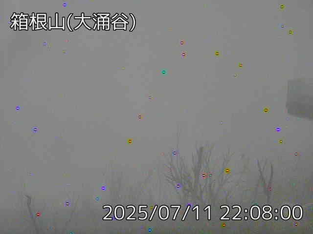 箱根山 大涌谷のライブカメラ