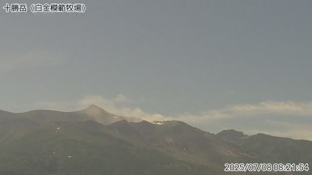 十勝岳 白金模範牧場のライブカメラ