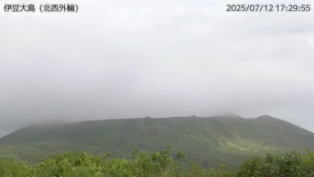 伊豆大島 北西外輪のライブカメラ