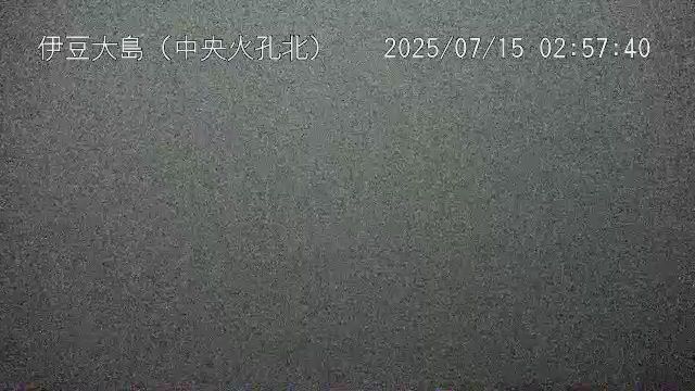 伊豆大島 中央火孔北のライブカメラ
