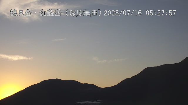 鶴見岳・伽藍岳 塚原無田のライブカメラ