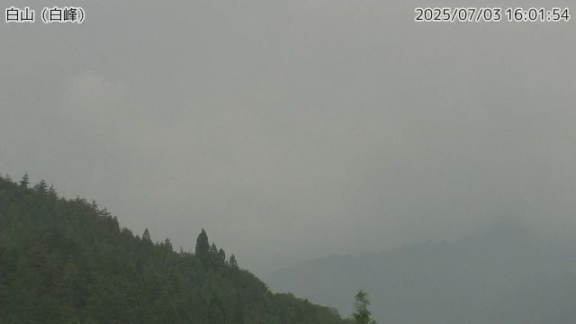 白山 白峰のライブカメラ