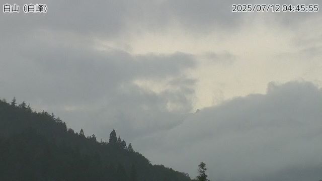 白山 白峰のライブカメラ