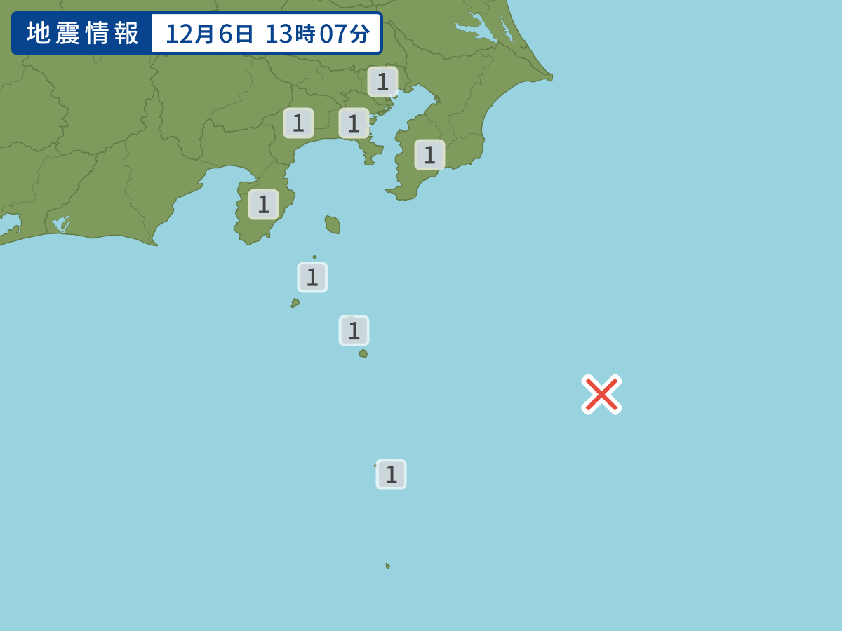 各地域の震度