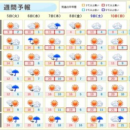 週間天気　東京は20℃予想　12月なのに10年に1度の高温も　北日本は気温差が大