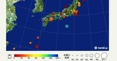 地震回数　昨日から千葉県東方沖を震源とする地震が多発　日頃から備えを