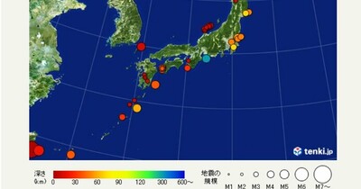 ここ1週間の地震回数　昨夜は関東で最大震度4の地震　日頃から備えを
