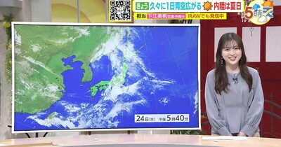 【あす4/26（金） 広島天気】午前中心に晴れ間はあっても雲が目立つ1日に　現時点の予想では雨雲はかからず大きな崩れない見込み　