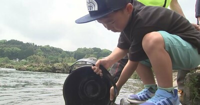 GW2日目は県内各地で気温が上がる　大野川では園児らがアユの稚魚を放流体験　大分