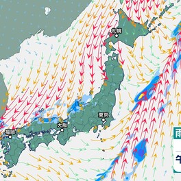 8日の北海道は「雪」が降る可能性　日本海側は断続的に雨　東日本太平洋側も午後は雨で雷を伴う所も