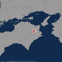 【速報】徳島・佐那河内村で震度1の地震