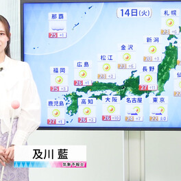 【動画】14日の天気 - 晴れてカラッとした陽気に　西日本では夏日の所も　気温の変化大きく（14日7時更新）