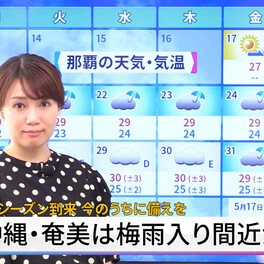 【動画解説】沖縄・奄美は梅雨入り間近か　大雨シーズン到来 今のうちに備えを