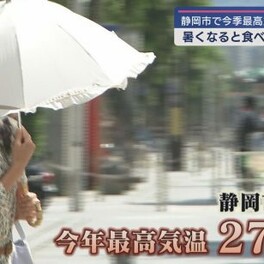 静岡県内各地で夏日を記録　静岡市では今年最高の２７．７℃を観測