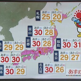 【あすの天気】全国的に晴れ　北日本は風やや強い　沖縄では雨…梅雨入り発表の可能性も
