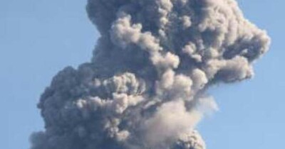諏訪之瀬島で爆発1回　大きな噴石が300ｍ飛ぶ　噴煙は900ｍまで上がる