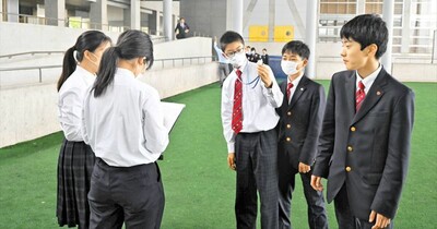 熱中症対策出前講座始まる　福島県会津若松市の会津学鳳中で　生徒が学校生活で役立つ予防対策に理解