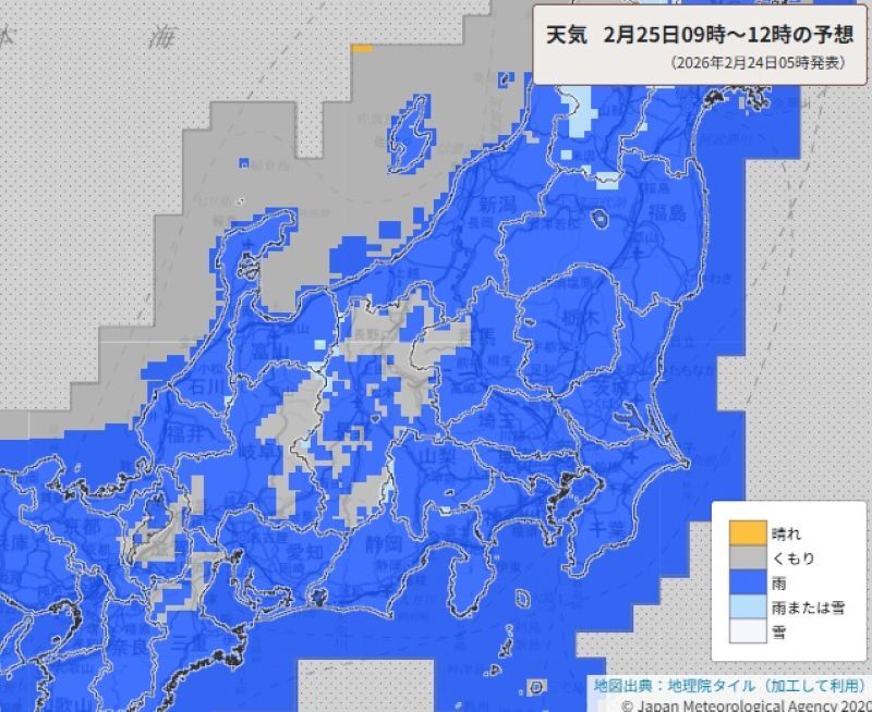 あす埼玉・東京でまとまった雨か　乾燥注意報を解除【天気概況】