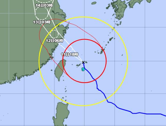 【台風9号】宮古島で最大瞬間風速40メートル観測　先島に最接近　うるまでけが人も（11日午前8時）