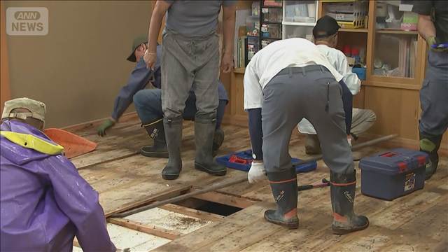 浸水被害の石川・羽咋市　ボランティア活動始まる
