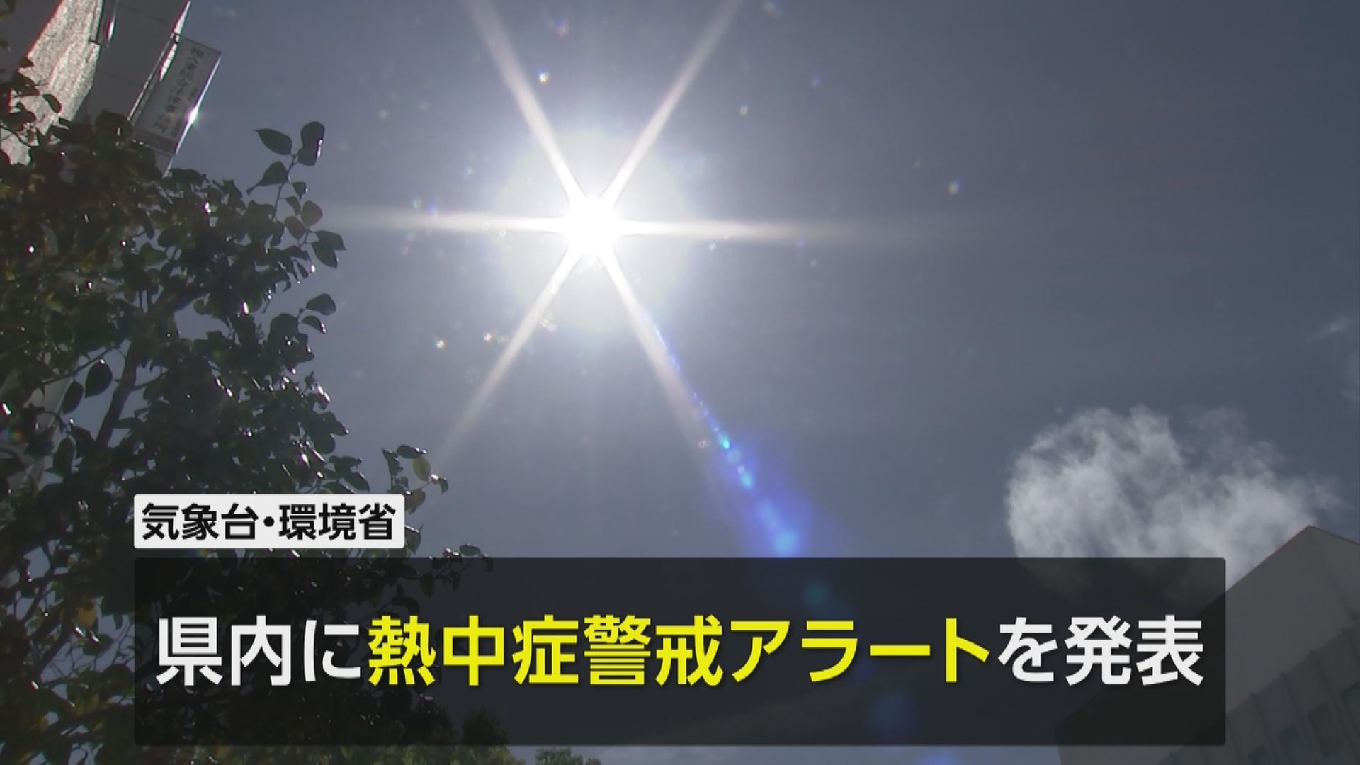 猛暑日予想　宮崎県内に熱中症警戒アラート
