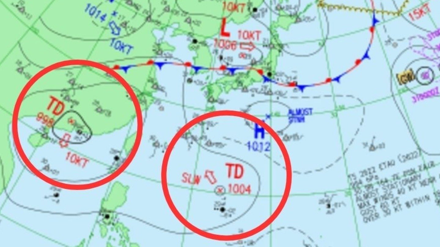 【台風のたまご】新たな「熱帯低気圧」2つ出現...今後の進路、日本への影響は?台風情報に注意...9月6日までの雨・風シミュレーションで確認【気象庁30日天気図】