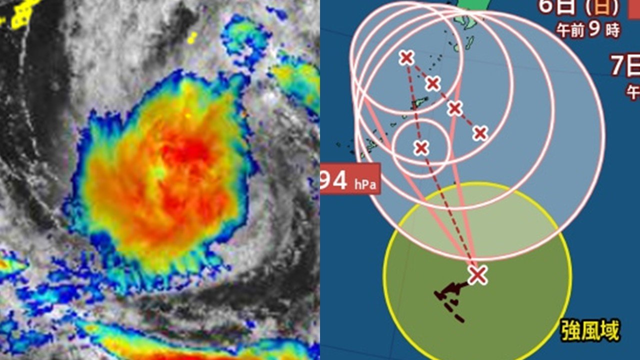【ダブル台風情報】最大瞬間風速25m/s・進路不透明の台風24号は今後沖縄・奄美に接近後どうなる?　進路予想図では九州の南で迷走・停滞も雨風シミュレーションでは列島に…?　復活の台風18号は迷走か