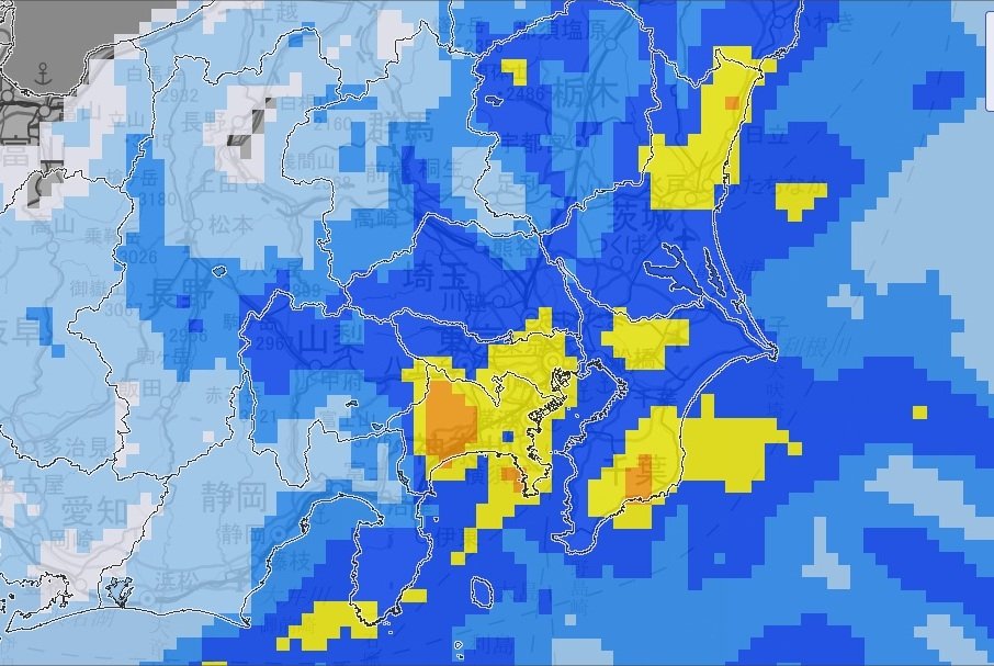 【気象情報】関東地方と伊豆諸島で線状降水帯が発生する可能性　警報級の大雨に　7日夕方までに予想される23時間降水量は多い所で関東北部250ミリ 関東南部250ミリ 甲信150ミリ 伊豆諸島200ミリ【雨と風のシミュレーション】