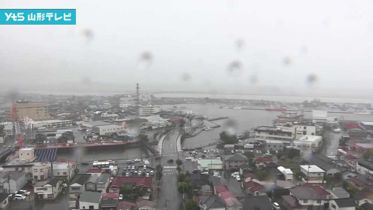 【山形】庄内・最上 14日夕方にかけて大雨 土砂災害や低い土地の浸水に注意