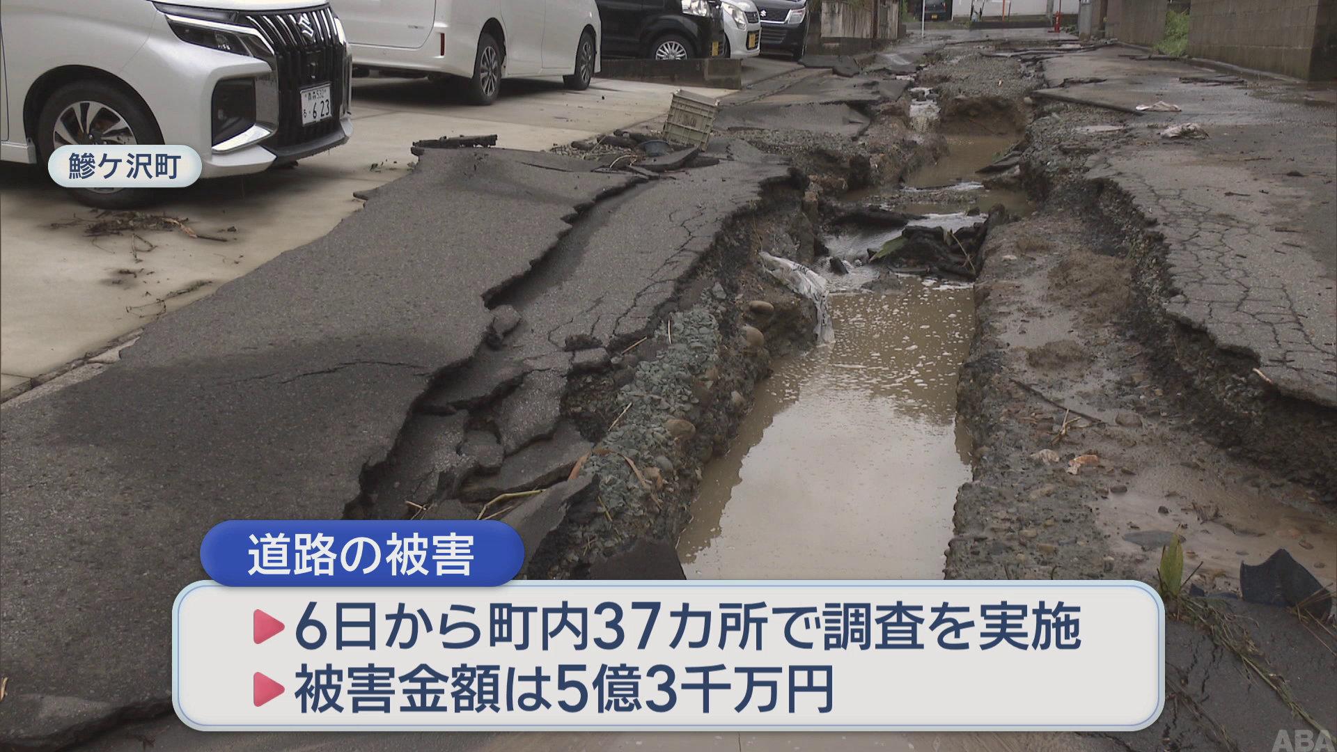 道路と河川の被害9億5000万円　国交省TEC-FORCEが鯵ヶ沢町に報告