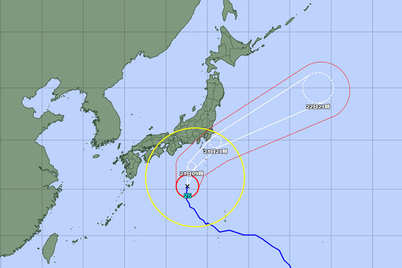 【速報】埼玉ほぼ全域、台風25号の強風域に入る　避難所など開設へ　橋が通行止めに