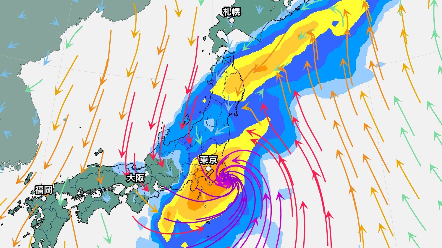 【台風情報と今後の雨】大型で強い台風25号は21日関東甲信に最接近、線状降水帯発生のおそれ…関東・東海・伊豆で24時間300〜350ミリ降雨予想《今後の進路と雨風シミュレーション・気象庁21日午前5時11分発表》