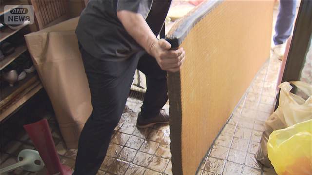「全然片付かない…」台風で浸水被害 住宅の片付け　千葉・佐倉市