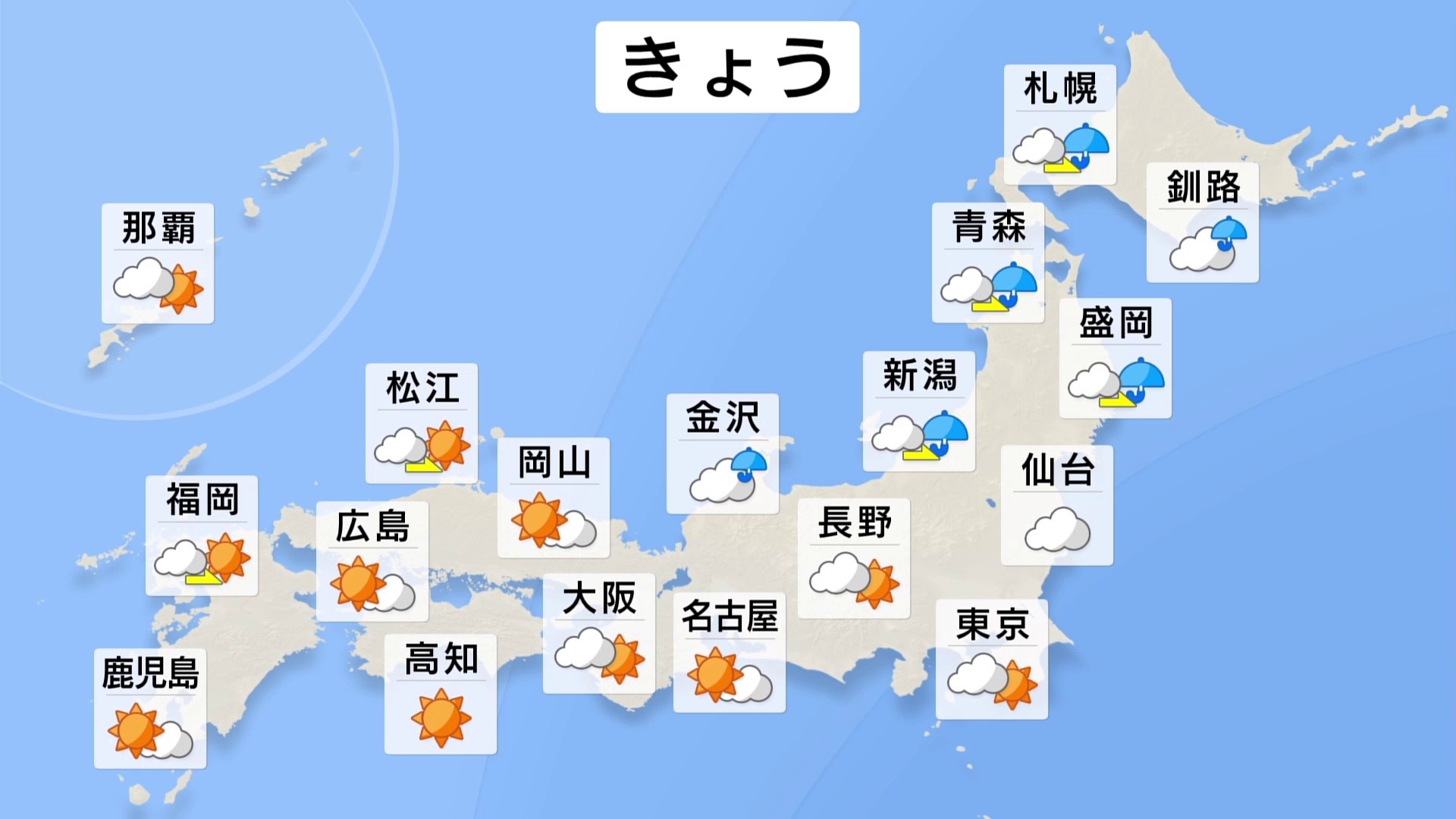 【10月27日 きょうの天気】太平洋側は天気回復へ　日本海側は雨や雷雨　北海道では夜から雪に　北風も強まり荒れた天気　あすは北海道や東北北部で雪