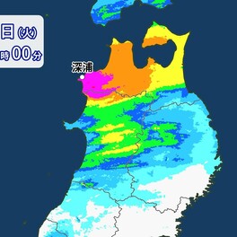 東北北部の大雨続く　線状降水帯発生の情報なくても記録的大雨に