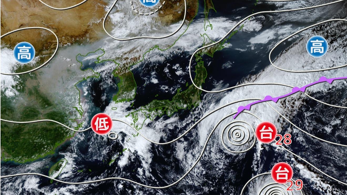 スポーツの日を含む三連休は行楽日和の所が多いが、三連休後の天気は