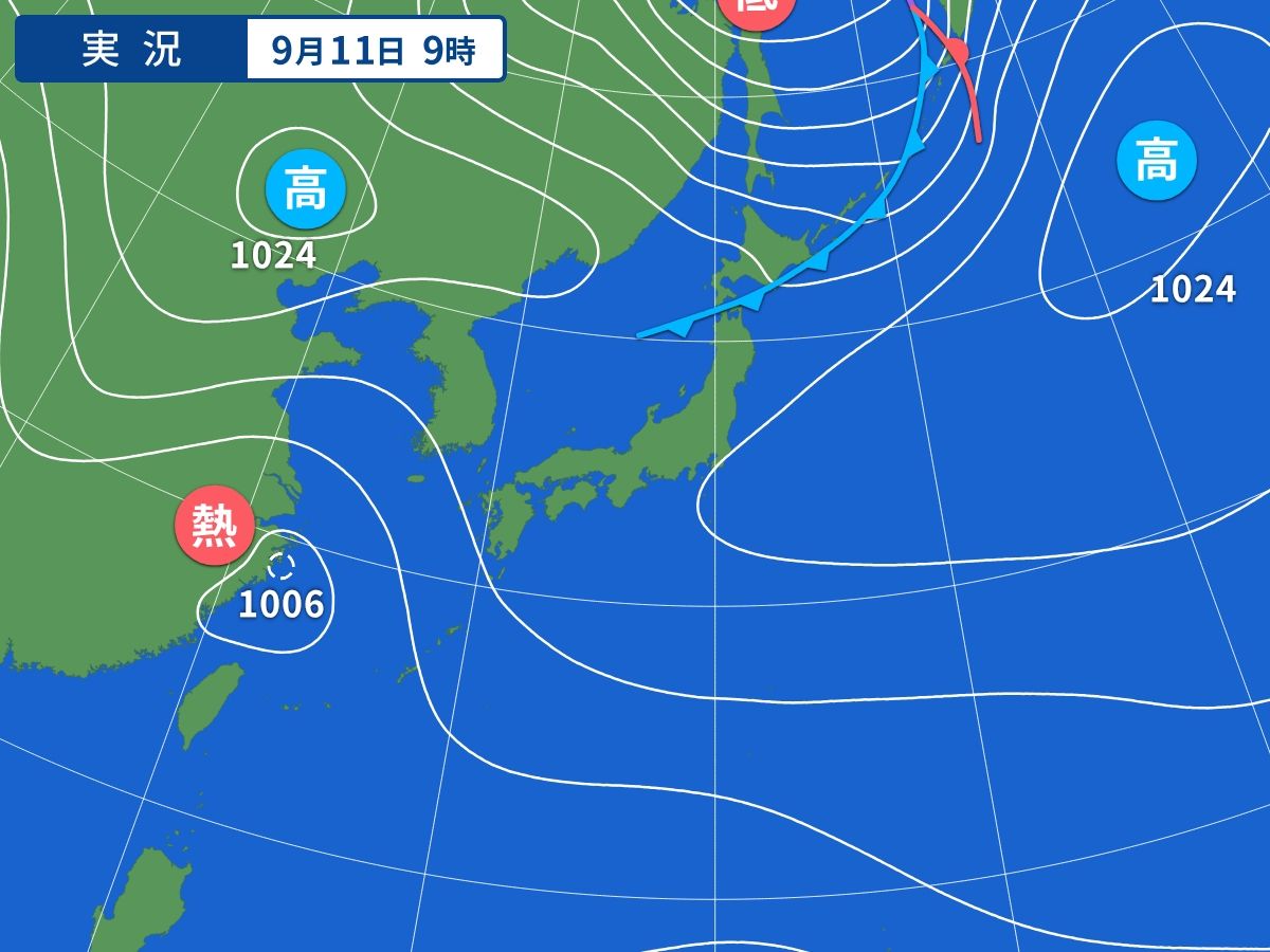 実況天気図