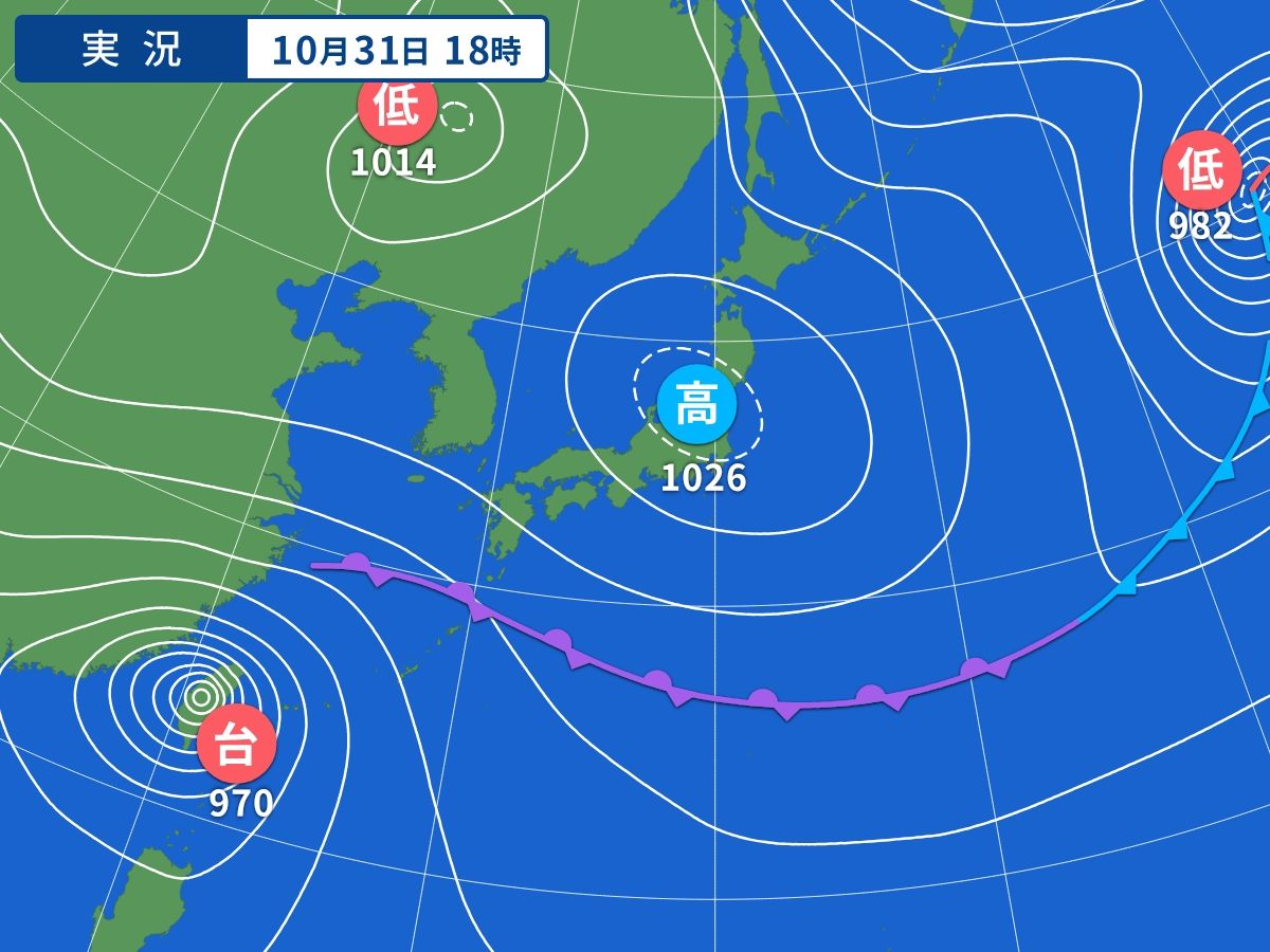 実況天気図