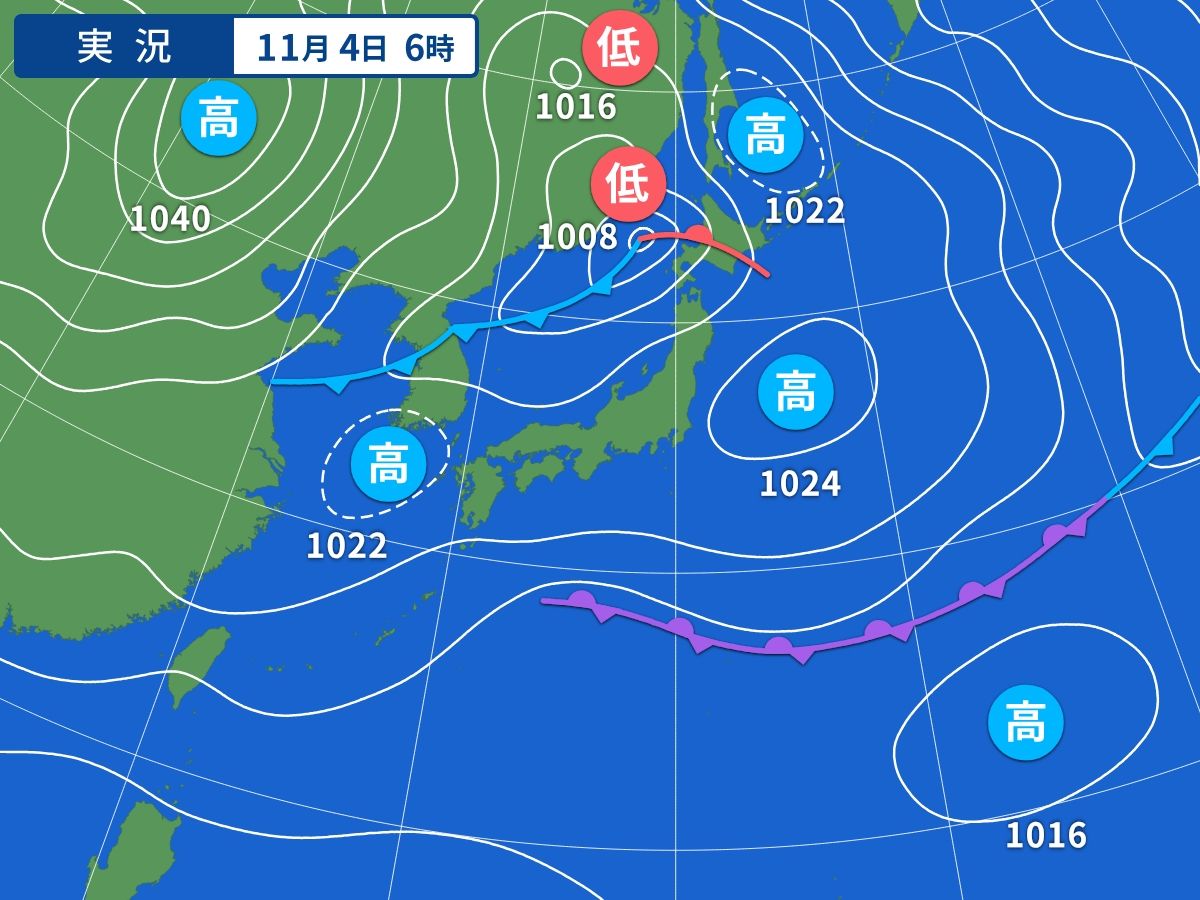 実況天気図